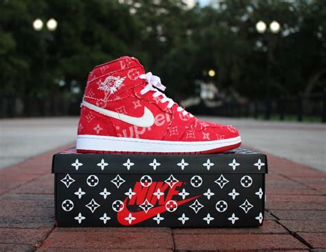 louis vuitton supreme jordans|louis vuitton jordan 1 release.